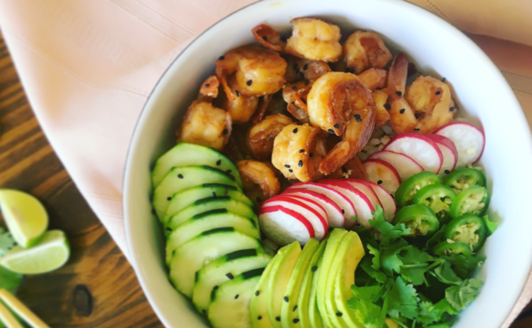 bowl de camarones